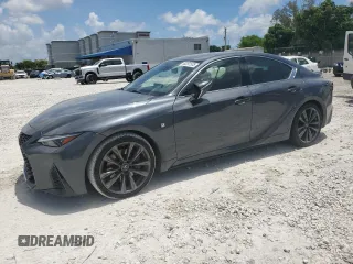 2021 Lexus IS 350 F Sport with VIN JTHGZ1B25M5038646, listed as a Copart auction lot 60291505 with 106,116 mi miles and Non repairable. Bid and sale history available at DreamBid. Image 1.
