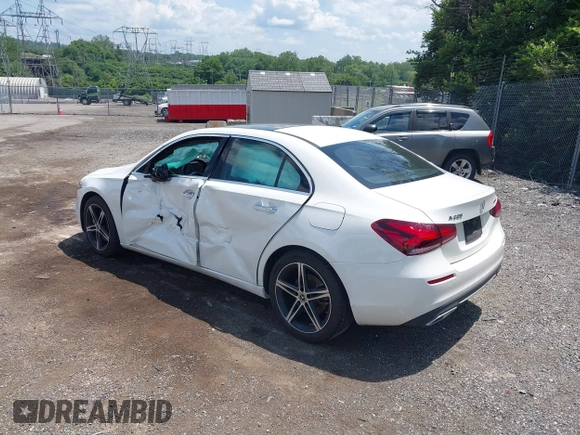 2022 Mercedes-Benz A 220 with VIN W1K3G4FB6NJ360938, listed as a IAAI auction lot 42541917 with 49,854 mi miles and . Bid and sale history available at DreamBid. Image 3.