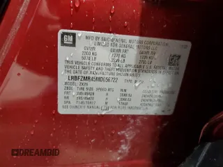 2021 Buick Envision Preferred with VIN LRBFZMR45MD056722, listed as a Copart auction lot 48192855 with 50,905 mi miles and Salvage Title. Bid and sale history available at carsss.com. Image 13.