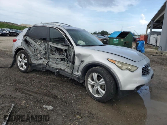 2011 Infiniti FX35 with VIN JN8AS1MW4BM140457, listed as a Copart auction lot 65316544 with 169,031 mi miles and Salvage Title. Bid and sale history available at carsss.com. Image 4.