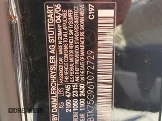 2006 Mercedes-Benz CLK 500 with VIN WDBTK75G96T072729, listed as a Copart auction lot 68490514 with Not Provided miles and Clean Title. Bid and sale history available at DreamBid. Image 12.