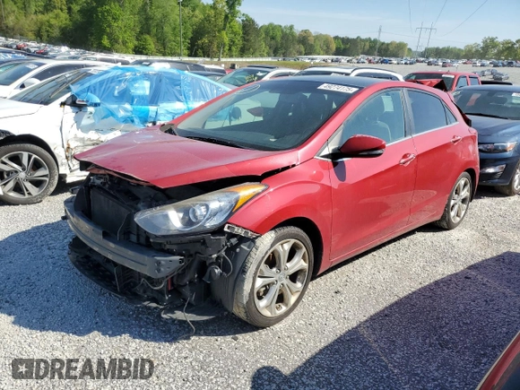 2013 Hyundai Elantra GT with VIN KMHD35LEXDU151905, listed as a Copart auction lot 49274175 with 135,516 mi miles and Salvage Title. Bid and sale history available at carsss.com. Image 1.