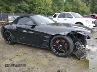 2022 BMW Z4 sDriveM40i with VIN WBAHF9C02NWX50356, listed as a Copart auction lot 72650894 with 45,046 mi miles and Salvage Title. Bid and sale history available at carsss.com. Image 4.