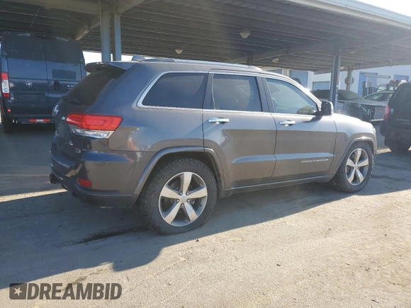 2014 Jeep Grand Cherokee Overland with VIN 1C4RJFCM1EC582749, listed as a Copart auction lot 42262345 with 133,285 mi miles and Clean Title. Bid and sale history available at DreamBid. Image 3.