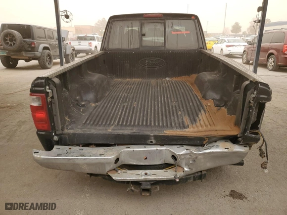 2003 Ford Ranger XL Fleet with VIN 1FTYR44V23PB15880, listed as a Copart auction lot 47294235 with 155,222 mi miles and Salvage Title. Bid and sale history available at carsss.com. Image 6.