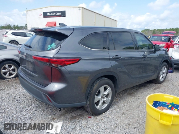 2020 Toyota Highlander L z VIN 5TDCZRAH2LS512145, wystawiony jako IAAI lot #41783670 z przebiegiem 53 919 mil mil oraz . Historia ofert i sprzedaży dostępna na DreamBid. Obrazek 4.