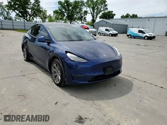 2021 Tesla Model Y Long Range with VIN 5YJYGDEE3MF094165, listed as a Copart auction lot 52907835 with 141,260 mi miles and Salvage Title. Bid and sale history available at DreamBid. Image 11.