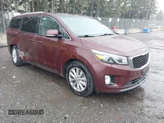 2015 Kia Sedona EX with VIN KNDMC5C17F6025686, listed as a IAAI auction lot 42020341 with 86,267 mi miles. Bid and sale history available at carsss.com. Image 1.