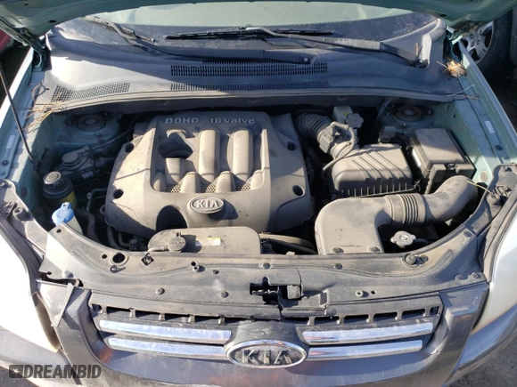 2007 Kia Sportage LX with VIN KNDJF724577435674, listed as a Copart auction lot 46372245 with 186,710 mi miles and Salvage Title. Bid and sale history available at carsss.com. Image 12.