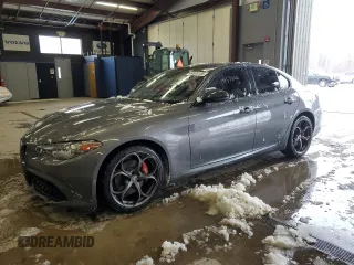 2019 Alfa Romeo Giulia Ti z VIN ZARFANBN8K7603937, wystawiony jako Copart lot #44574155 z przebiegiem 56 859 mil mil oraz Szkoda całkowita • Salvage title. Historia ofert i sprzedaży dostępna na DreamBid. Obrazek 1.