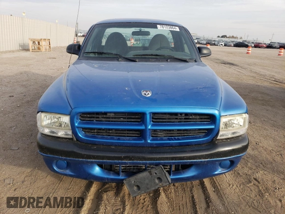 1999 Dodge Dakota SLT with VIN 1B7FL26X7XS241330, listed as a Copart auction lot 78123864 with 218,849 mi miles and Salvage Title. Bid and sale history available at carsss.com. Image 5.
