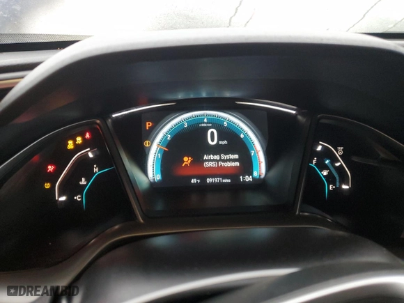 2018 Honda Civic Sedan EX with VIN 2HGFC2F78JH590030, listed as a Copart auction lot 47493855 with 91,971 mi miles and Salvage Title. Bid and sale history available at carsss.com. Image 9.