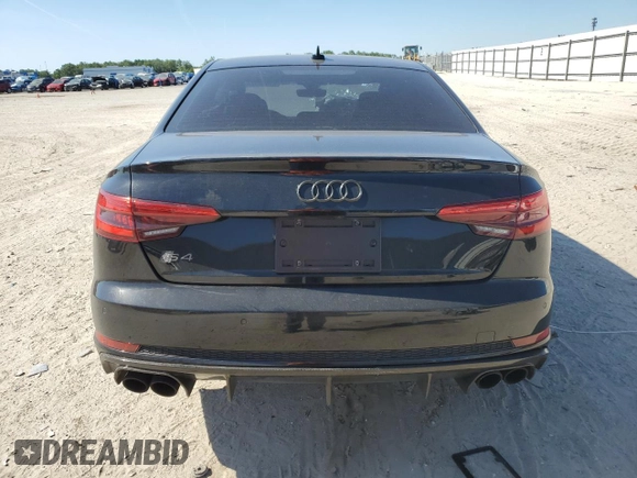 2018 Audi S4 Premium Plus with VIN WAUB4AF48JA003184, listed as a Copart auction lot 57001074 with 60,468 mi miles and Non Repairable. Bid and sale history available at carsss.com. Image 6.