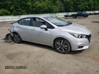 2021 Nissan Versa SV with VIN 3N1CN8EV1ML913900, listed as a Copart auction lot 54610095 with 7,698 mi miles and Salvage title. Bid and sale history available at DreamBid. Image 4.