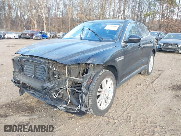 2018 Jaguar F-Pace 25t Prestige with VIN SADCK2FX5JA351493, listed as a IAAI auction lot 41345886 with 89,787 mi miles and . Bid and sale history available at DreamBid. Image 6.