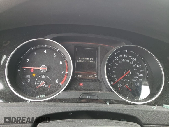 2019 Volkswagen Golf GTI S with VIN 3VW5T7AU6KM029409, listed as a Copart auction lot 43246884 with 51,210 mi miles. Bid and sale history available at carsss.com. Image 9.