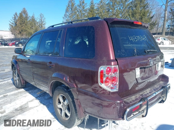 2008 Honda Pilot EX-L with VIN 5FNYF18558B033192, listed as a IAAI auction lot 41378869 with 186,709 mi miles. Bid and sale history available at carsss.com. Image 3.