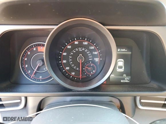 2021 Hyundai Elantra SE with VIN 5NPLL4AG6MH038185, listed as a Copart auction lot 46758205 with 82,248 mi miles and Salvage Title. Bid and sale history available at carsss.com. Image 9.
