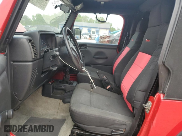 2006 Jeep Wrangler SE with VIN 1J4FA29126P756471, listed as a Copart auction lot 51987875 with 97,266 mi miles and Salvage Title. Bid and sale history available at carsss.com. Image 7.