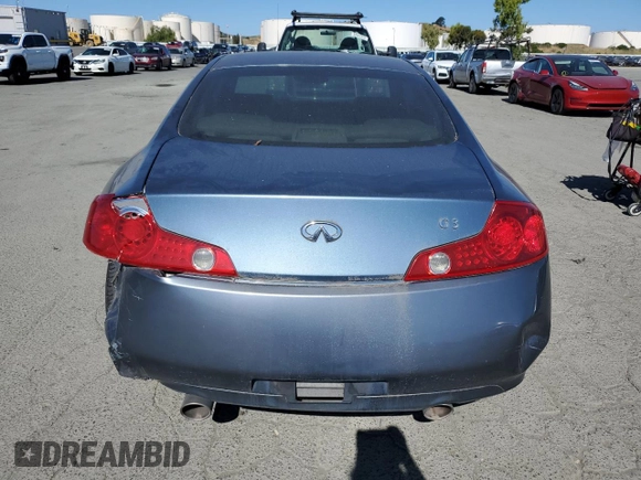 2005 Infiniti G35 z VIN JNKCV54E75M402615, wystawiony jako Copart lot #57704225 z przebiegiem 260 682 mil mil oraz Czysty tytuł • Clean title. Historia ofert i sprzedaży dostępna na DreamBid. Obrazek 6.