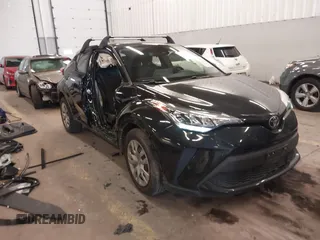 2021 Toyota C-HR LE with VIN JTNKHMBX0M1120864, listed as a IAAI auction lot 41911332 with 37,593 mi miles. Bid and sale history available at carsss.com. Image 1.