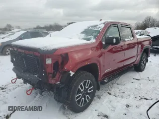 2022 GMC Sierra 1500 AT4 with VIN 3GTP9EEL6NG114897, listed as a Copart auction lot 87354204 with 55,221 mi miles and Salvage title. Bid and sale history available at DreamBid. Image 1.