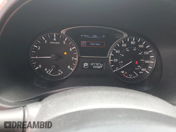 2014 Nissan Pathfinder S with VIN 5N1AR2MM3EC708795, listed as a Copart auction lot 62829595 with 107,707 mi miles and Salvage title. Bid and sale history available at DreamBid. Image 9.