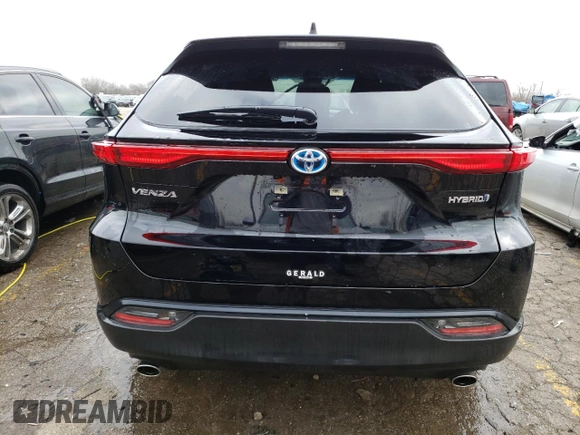 2022 Toyota Venza LE with VIN JTEAAAAH7NJ104963, listed as a Copart auction lot 78259873 with 25,372 mi miles. Bid and sale history available at carsss.com. Image 6.