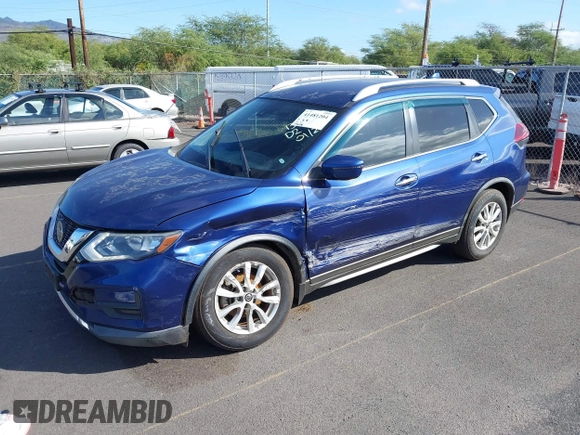 2019 Nissan Rogue SV with VIN KNMAT2MT7KP522209, listed as a IAAI auction lot 41481204 with 54,658 mi miles. Bid and sale history available at carsss.com. Image 17.