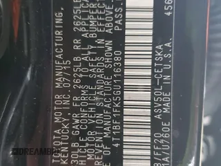 2016 Toyota Camry XLE with VIN 4T1BF1FK5GU116380, listed as a Copart auction lot 48812625 with 124,201 mi miles and Salvage Title. Bid and sale history available at carsss.com. Image 13.