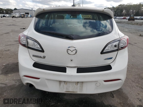 2013 Mazda 3 i Grand Touring with VIN JM1BL1M7XD1833172, listed as a Copart auction lot 50377105 with 143,141 mi miles and Salvage title. Bid and sale history available at DreamBid. Image 6.