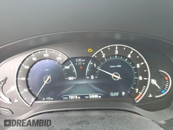 2018 BMW 5 Series 530i xDrive with VIN WBAJA7C5XJG908060, listed as a Copart auction lot 51573415 with 78,918 mi miles and Salvage title. Bid and sale history available at DreamBid. Image 9.