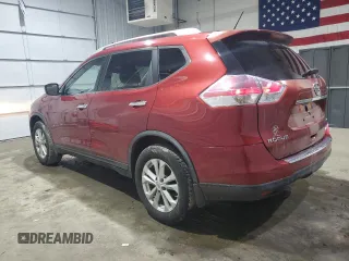 2015 Nissan Rogue SV with VIN KNMAT2MV0FP516517, listed as a Copart auction lot 47876565 with 93,755 mi miles and Salvage Title. Bid and sale history available at DreamBid. Image 2.