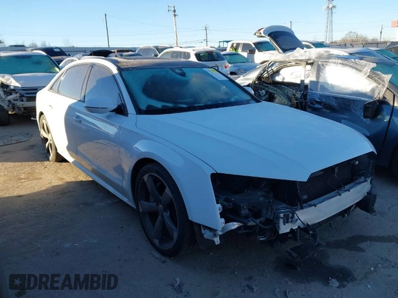 2018 Audi A8 L with VIN WAU44AFD7JN000598, listed as a IAAI auction lot 41313616 with 112,811 mi miles. Bid and sale history available at carsss.com. Image 1.