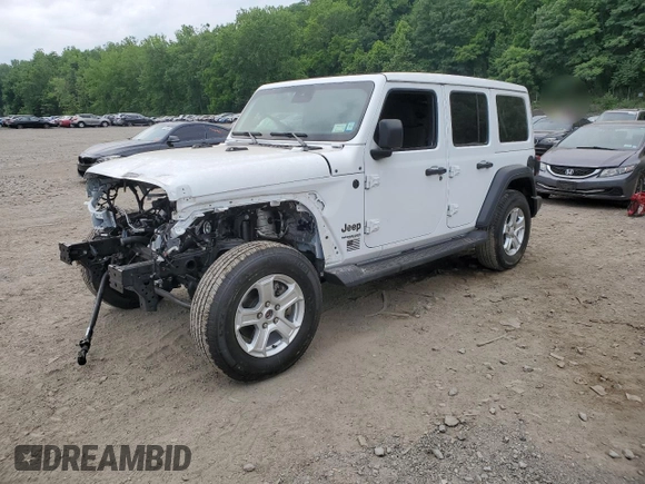 2022 Jeep Wrangler Unlimited Willys with VIN 1C4HJXDN4NW122752, listed as a Copart auction lot 58644854 with Not Provided miles and Salvage Title. Bid and sale history available at DreamBid. Image 1.