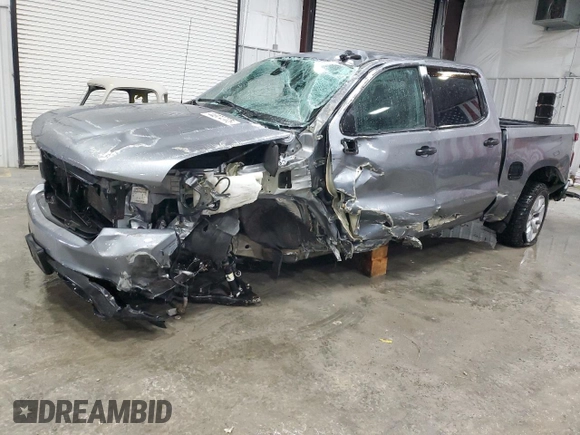 2020 Chevrolet Silverado 1500 Custom with VIN 3GCPWBEH7LG248284, listed as a Copart auction lot 44974775 with 122,275 mi miles and Salvage Title. Bid and sale history available at carsss.com. Image 1.