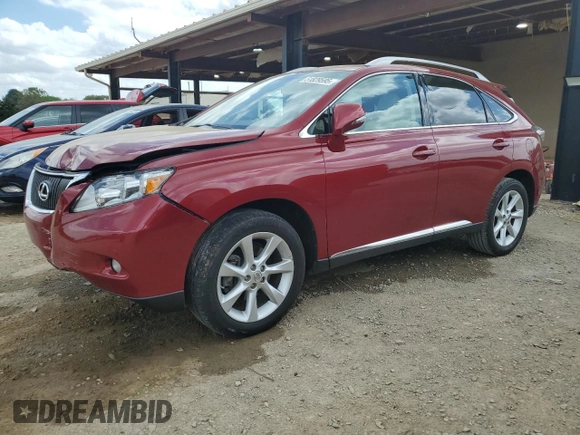 2010 Lexus RX 350 with VIN 2T2ZK1BA9AC012910, listed as a Copart auction lot 51829595 with 138,880 mi miles and Salvage Title. Bid and sale history available at carsss.com. Image 1.