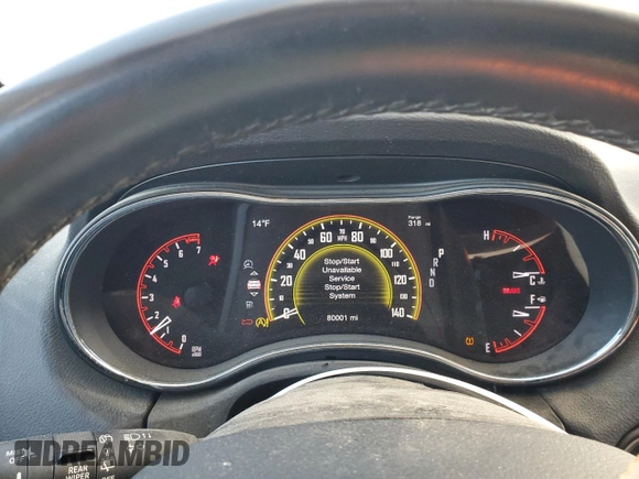 2018 Dodge Durango SXT with VIN 1C4RDJAG5JC486169, listed as a Copart auction lot 42205185 with 80,001 mi miles and Salvage title. Bid and sale history available at DreamBid. Image 9.