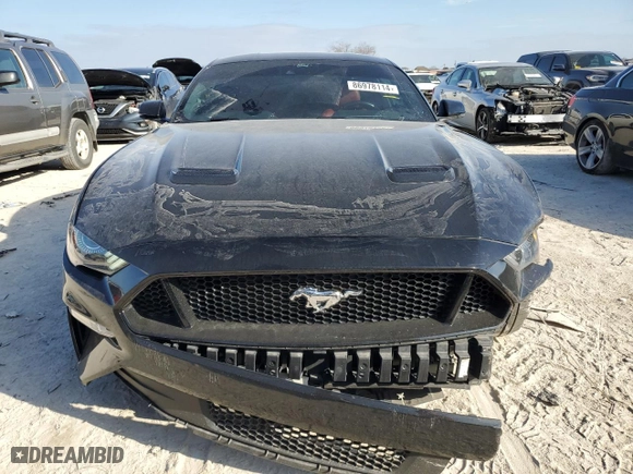 2022 Ford Mustang GT with VIN 1FA6P8CFXN5112020, listed as a Copart auction lot 86978114 with 22,177 mi miles and Salvage Title. Bid and sale history available at carsss.com. Image 5.