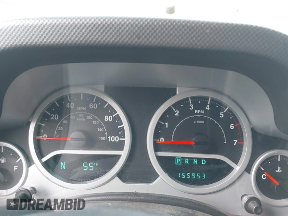 2008 Jeep Wrangler Unlimited Sahara with VIN 1J4GA59148L545255, listed as a IAAI auction lot 42177758 with 155,953 mi miles and . Bid and sale history available at DreamBid. Image 7.