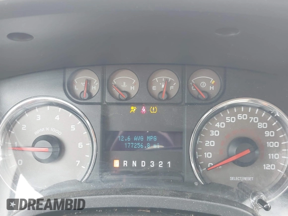 2010 Ford F-150 XL with VIN 1FTFX1EVXAKA25879, listed as a IAAI auction lot 41997574 with 177,256 mi miles. Bid and sale history available at carsss.com. Image 7.