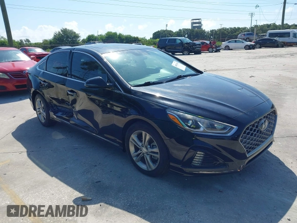 2018 Hyundai Sonata SEL with VIN 5NPE34AFXJH653446, listed as a IAAI auction lot 40011540 with 81,774 mi miles and . Bid and sale history available at DreamBid. Image 1.