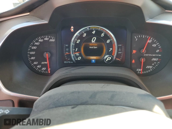 2016 Chevrolet Corvette 2LT with VIN 1G1YD2D79G5103093, listed as a Copart auction lot 81809294 with 65,376 mi miles and Salvage Title. Bid and sale history available at carsss.com. Image 9.