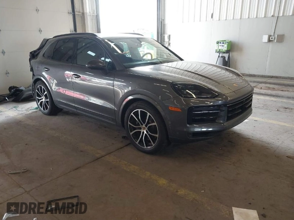 2024 Porsche Cayenne S with VIN WP1AL2AY1RDA34013, listed as a IAAI auction lot 41734007 with 9,778 mi miles and . Bid and sale history available at DreamBid. Image 1.