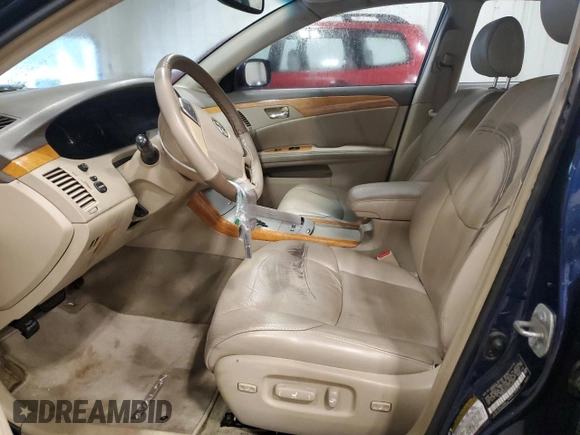 2006 Toyota Avalon XL z VIN 4T1BK36B36U139730, wystawiony jako Copart lot #57646545 z przebiegiem 287 662 mil mil oraz Nie do naprawy • Non repairable. Historia ofert i sprzedaży dostępna na DreamBid. Obrazek 7.