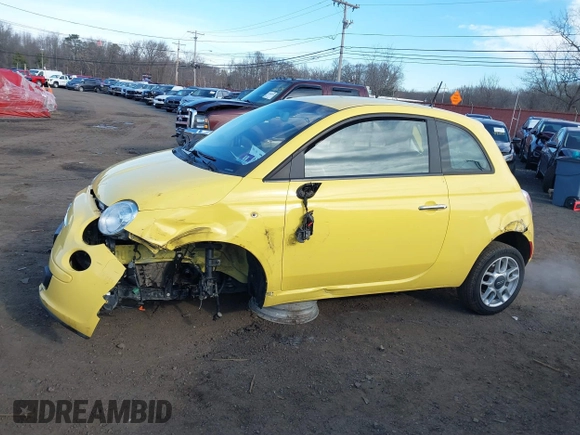 2013 FIAT 500 Pop with VIN 3C3CFFARXDT584755, listed as a IAAI auction lot 41623090 with 87,776 mi miles. Bid and sale history available at carsss.com. Image 14.