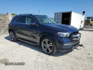 2020 Mercedes-Benz GLE 350 with VIN 4JGFB4JB9LA201644, listed as a Copart auction lot 56509585 with 27,204 mi miles and Salvage title. Bid and sale history available at DreamBid. Image 4.