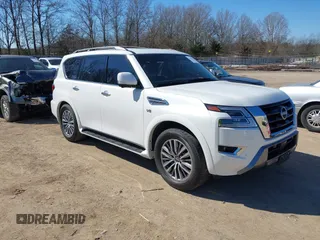 2022 Nissan Armada SL with VIN JN8AY2BC6N9162660, listed as a IAAI auction lot 41651101 with 35,726 mi miles. Bid and sale history available at carsss.com. Image 1.