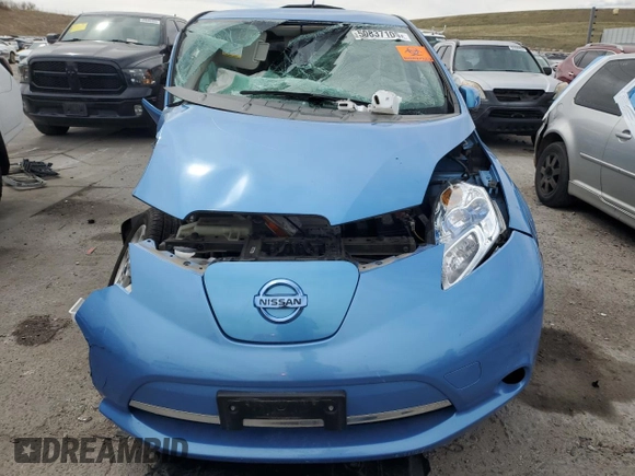 2013 Nissan LEAF SV with VIN 1N4AZ0CPXDC418210, listed as a Copart auction lot 50837105 with Not provided miles and Salvage title. Bid and sale history available at DreamBid. Image 5.
