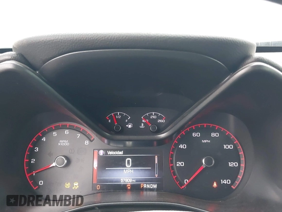2016 GMC Canyon 4WD SLE with VIN 1GTG6CE37G1282630, listed as a IAAI auction lot 41153472 with 57,809 mi miles. Bid and sale history available at carsss.com. Image 7.